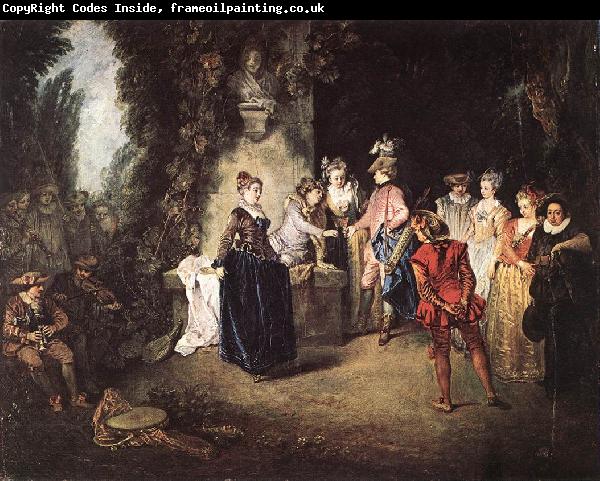 WATTEAU, Antoine The French Comedy